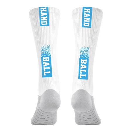 Chaussettes à personnaliser HANDBALL Bleu Ciel