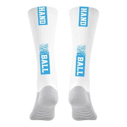 Chaussettes à personnaliser HANDBALL Bleu Ciel - Espace-Handball.com
