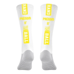 Chaussettes à personnaliser HANDBALL Jaune - Espace-Handball.com