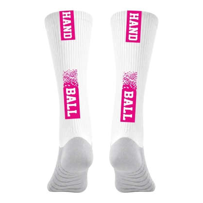 Chaussettes à personnaliser HANDBALL Rose - Espace-Handball.com