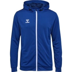 Veste à capuche HMLAuthentic Hummel bleu femme - Espace-Handball.com