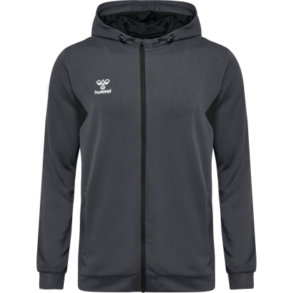 Veste à capuche HMLAuthentic Hummel gris foncé junior - Espace-Handball.com