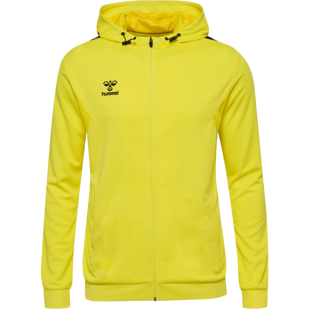 Veste à capuche HMLAuthentic Hummel jaune junior Veste à capuche HMLAuthentic Hummel jaune junior