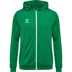 Veste à capuche HMLAuthentic Hummel vert junior - Espace-Handball.com