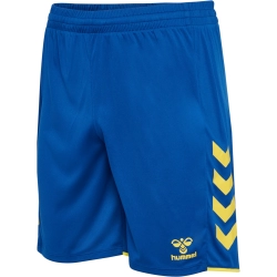 Short Core2.0 Hummel bleu/jaune femme - Espace-Handball.com