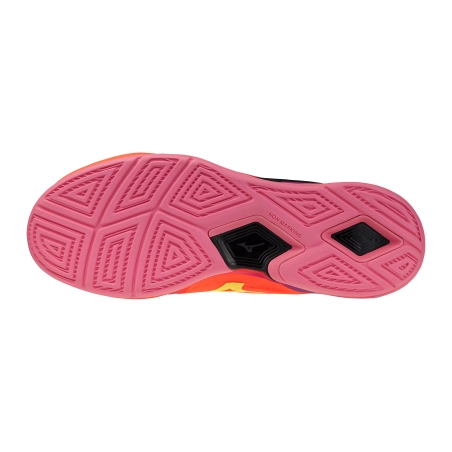 Chaussures Wave Stealth Elite Mizuno Lava Orange Limitée