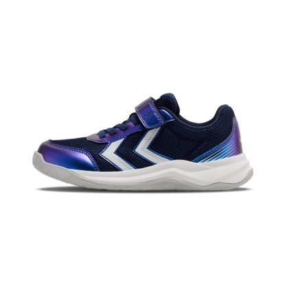 Chaussures Multiplay Flex Velcro Hummel Bleu - Espace-Handball.com
