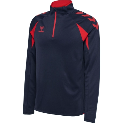 veste demi zip HML.CORE2.0 bleu marine/rouge - Espace-Handball.com