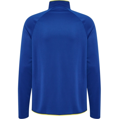veste demi zip HML.CORE2.0 bleu/ jaune