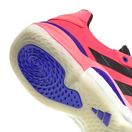 Chaussures Stabil 16 Adidas Blanche/Rose/Noir