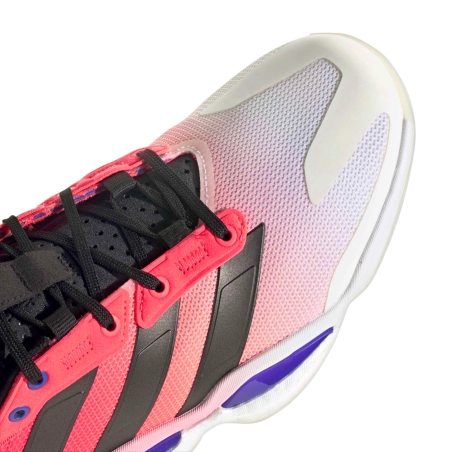 Chaussures Stabil 16 Adidas Blanche/Rose/Noir