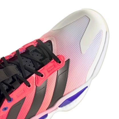 Chaussures Stabil 16 Adidas Blanche/Rose/Noir - Espace-Handball.com