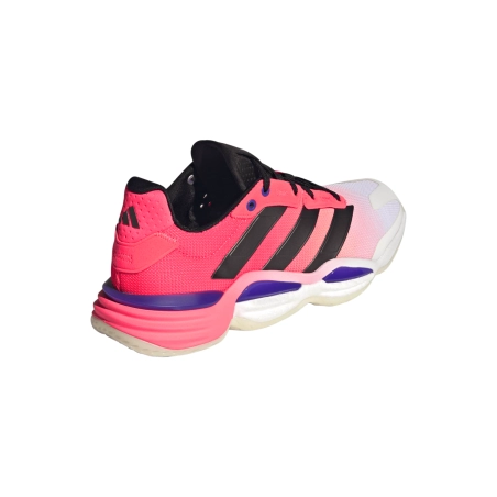 Chaussures Stabil 16 Adidas Blanche/Rose/Noir
