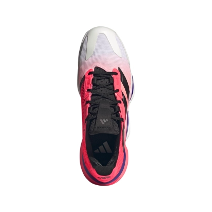 Chaussures Stabil 16 Adidas Blanche/Rose/Noir - Espace-Handball.com