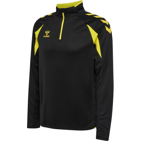 veste demi zip HML.CORE2.0 noir/jaune enfant