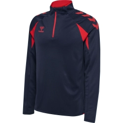 veste demi zip HML.CORE2.0 bleu marine/rouge enfant - Espace-Handball.com