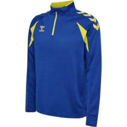 veste demi zip HML.CORE2.0 bleu/jaune enfant - Espace-Handball.com