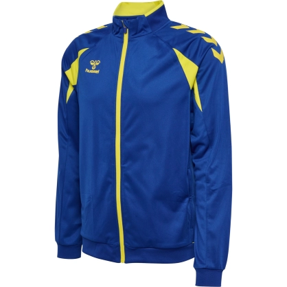 Veste zipée HMLCORE2.0 Hummel bleu/jaune - Espace-Handball.com