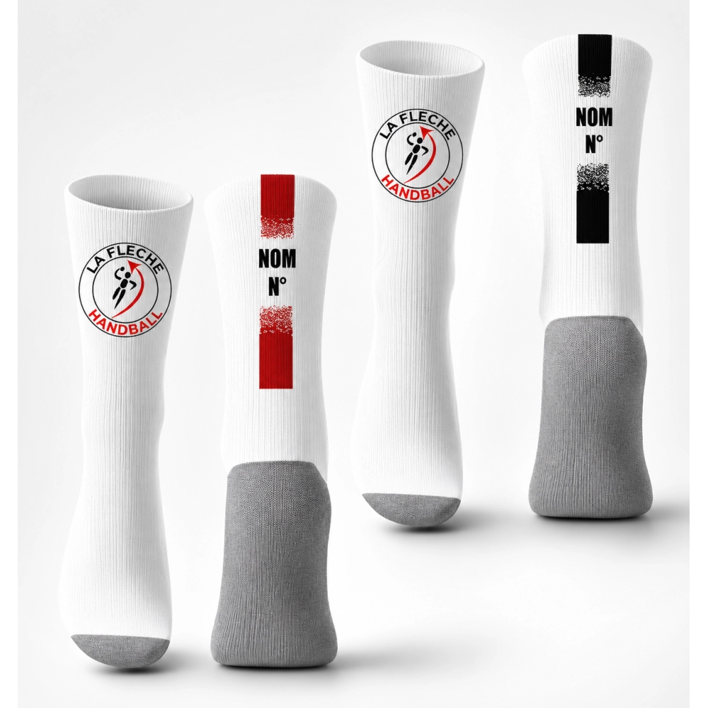 Chaussettes personnalisées La flèche handball Chaussettes personnalisées La flèche handball