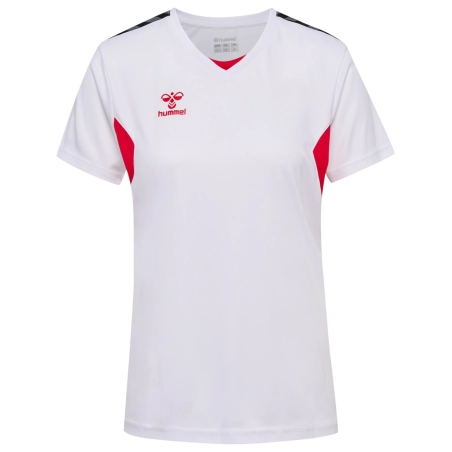 Maillot Hmlauthentic Femme blanc et rouge Hummel