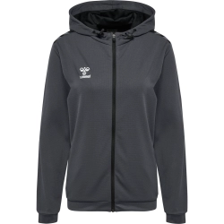 Veste à capuche HMLAuthentic Hummel gris foncé femme - Espace-Handball.com