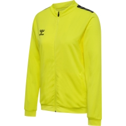 Veste zipée HMLAuthentic Hummel jaune femme - Espace-Handball.com