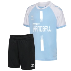 Ensemble League Handball Hummel bleu ciel/blanc - Espace-Handball.com