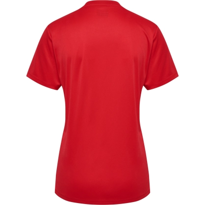 Maillot HMLESSENTIAL Hummel rouge femme - Espace-Handball.com