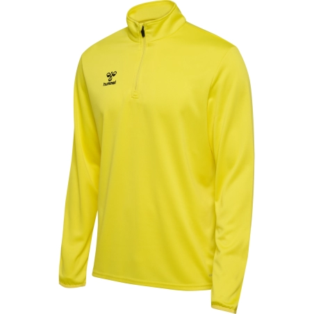 Veste demi zip Essential Hummel jaune Veste demi zip Essential Hummel jaune