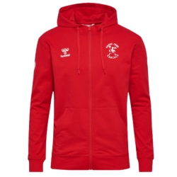 Sweat à capuche zippé Hummel Rouge ALC - Espace-Handball.com