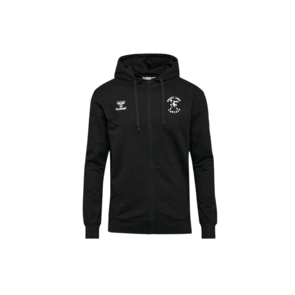 Sweat à capuche zippé Hummel Rouge Amicale Laïque Cancale