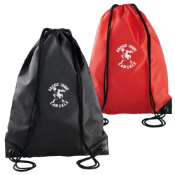 Sac à dos avec cordelettes Noir ou Rouge ALC - Espace-Handball.com