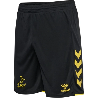 Maillot Hummel Noir/Jaune Sablé HB - Espace-Handball.com