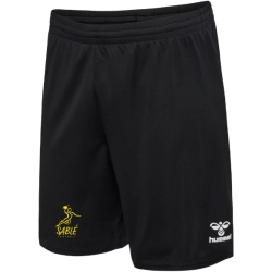 Short Hummel Noir/Jaune Sablé HB - Espace-Handball.com
