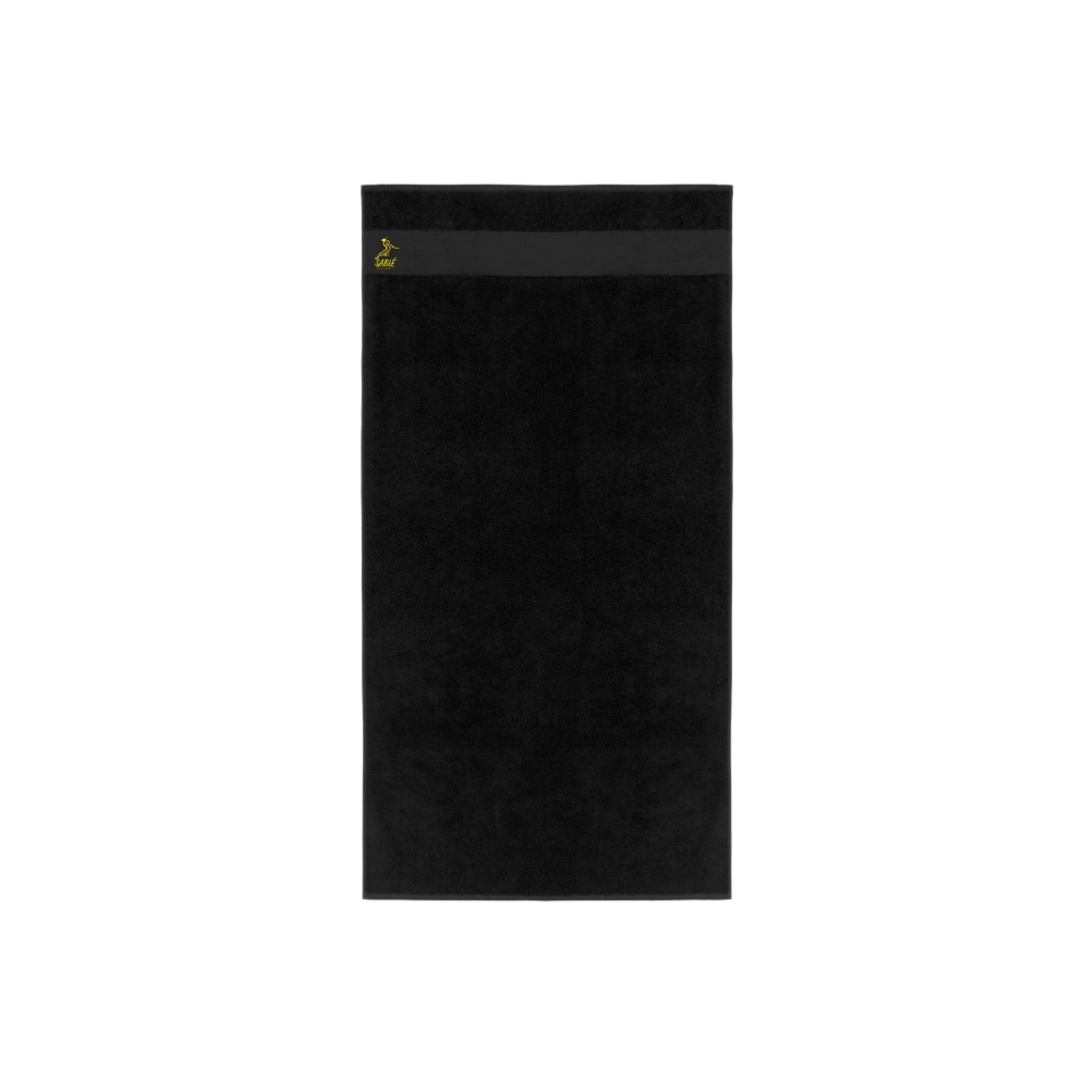 Serviette de bain noir Sablé HB