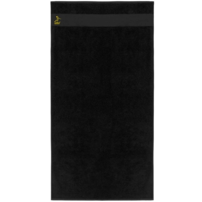 Serviette de bain noir Sablé HB - Espace-Handball.com