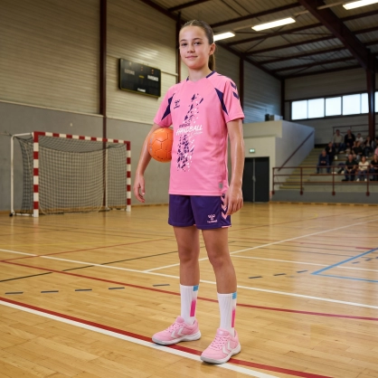 Ensemble Espace Handball Collector 27 Hummel Rose Junior - Espace-Handball.com