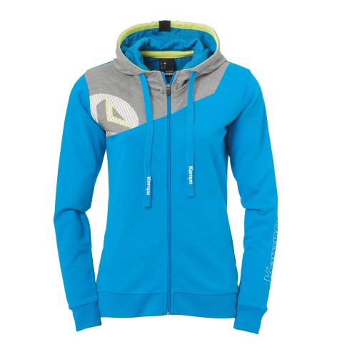 Veste Core 2.0 Hood Femme Kempa Bleu Diva