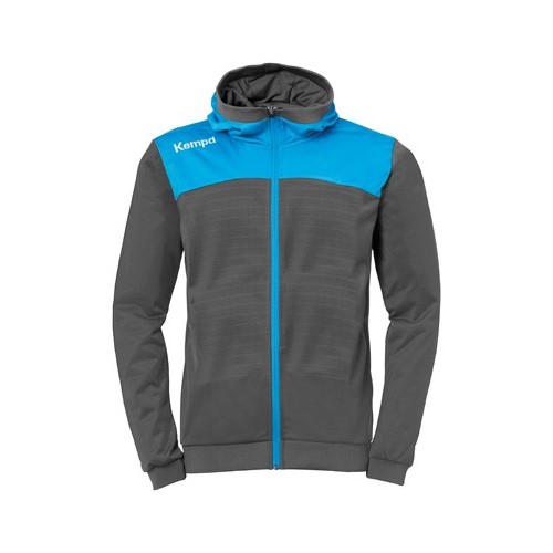 Veste Capuche Handball Emotion 2.0 Kempa - Junior Gris/Bleu