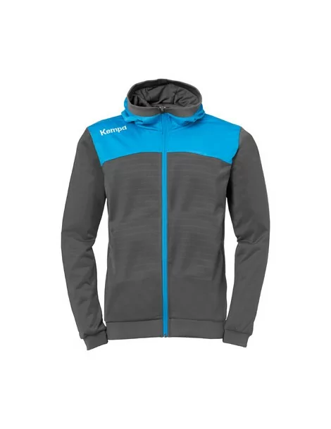 Veste Capuche Handball Emotion 2.0 Kempa - Junior Gris/Bleu