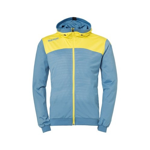 Veste Capuche Handball Emotion 2.0 Kempa - Junior Bleu/Jaune