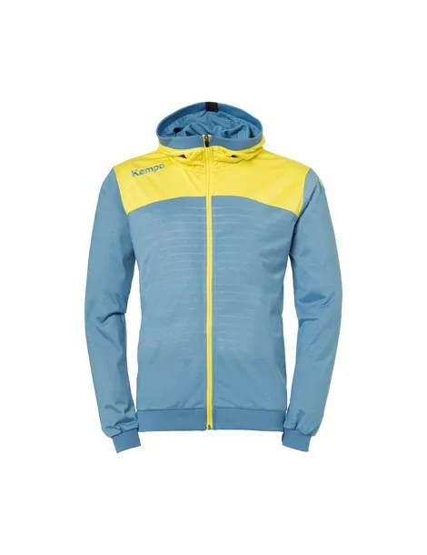 Veste Capuche Handball Emotion 2.0 Kempa - Junior Bleu/Jaune