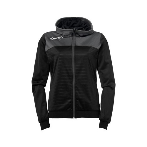 Veste Capuche Handball Emotion 2.0 Kempa Femme - Noir/Gris