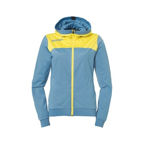 Veste Capuche Handball Emotion 2.0 Kempa Femme - Bleu/Jaune