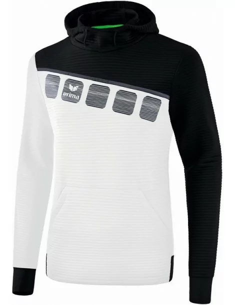 Sweat Capuche 5-c Blanc Erima