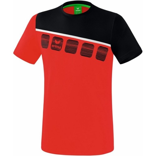 T-Shirt 5-C Handball Erima Rouge - Adulte