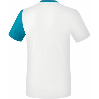 T-Shirt 5-C Handball Erima Blanc/Bleu Ciel - Adulte