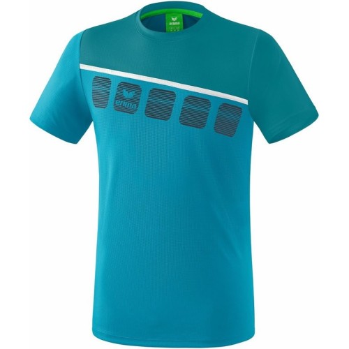 T-Shirt 5-C Handball Erima Bleu Ciel - Adulte